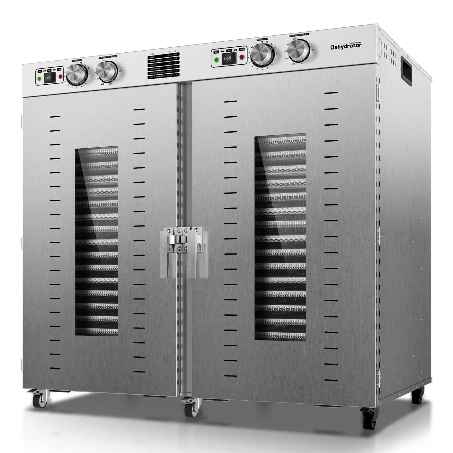 Industrial Food Dehydrator Machine 44 Trays, 75FT² Large Industrial Dehydrator, 4000W Commercial Meat Dryer, 220V Singlecord Use Beef Jerky Maker Food-Dryer （Truck Delivery）