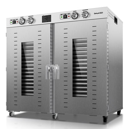 Industrial Food Dehydrator Machine 44 Trays, 75FT² Large Industrial Dehydrator, 4000W Commercial Meat Dryer, 220V Singlecord Use Beef Jerky Maker Food-Dryer （Truck Delivery）