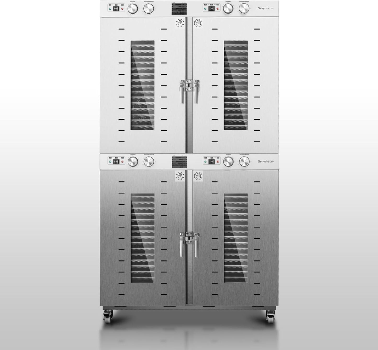 Cercker Industrial Food Dehydrator 88 Trays, 150FT² Large Industrial Dehydrator, 7400W No Plug Commercial Meat Dryer, 220V Singlecord Use Beef Jerky Maker Food-Dryer（Truck Delivery）