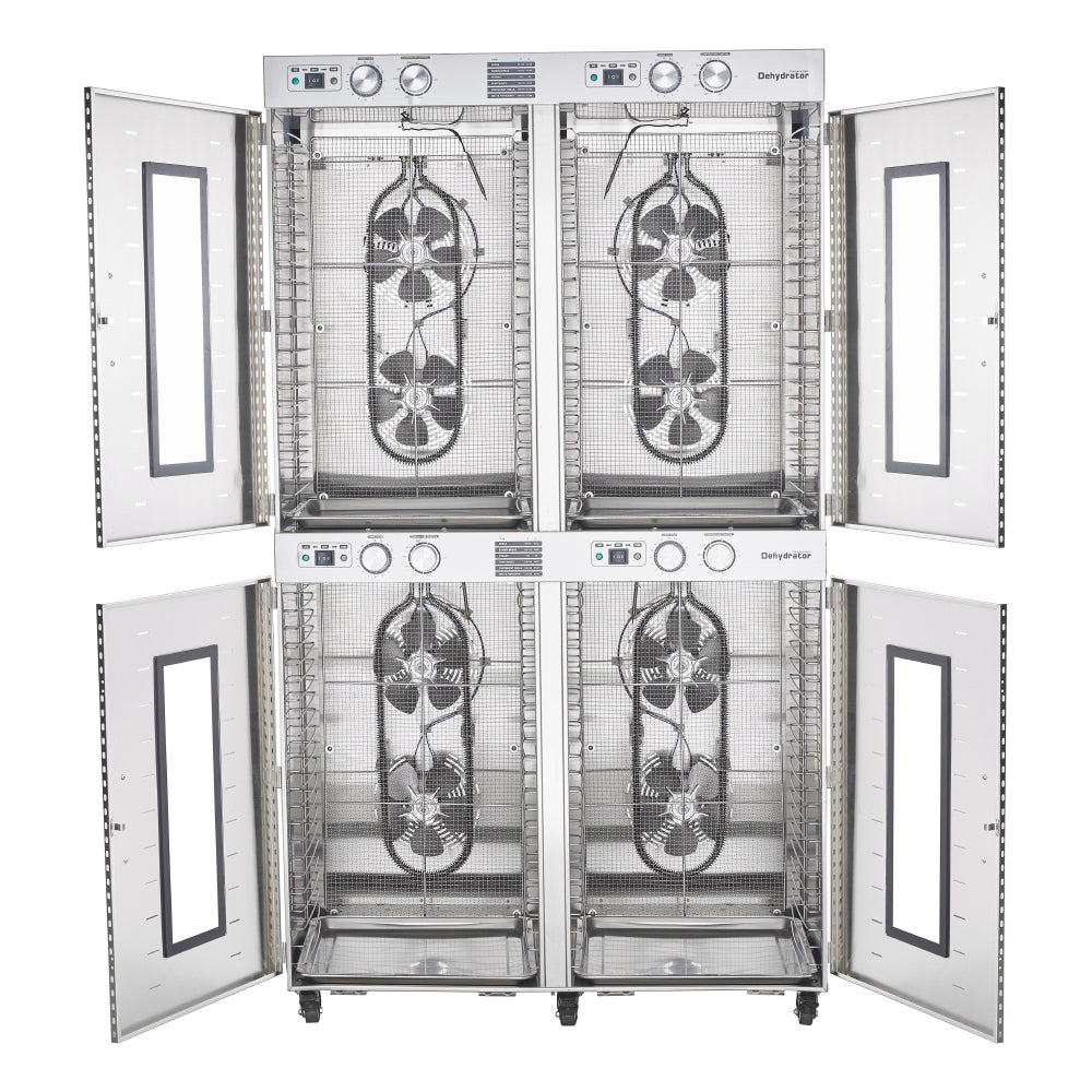 Commercial Food Dehydrator Machine 88 Trays, 150FT² Large Commercial Dehydrator, 7400W No Plug Industrial Meat Dryer, 120V Singlecord Use Beef Jerky Maker Food-Dryer（Truck Delivery）