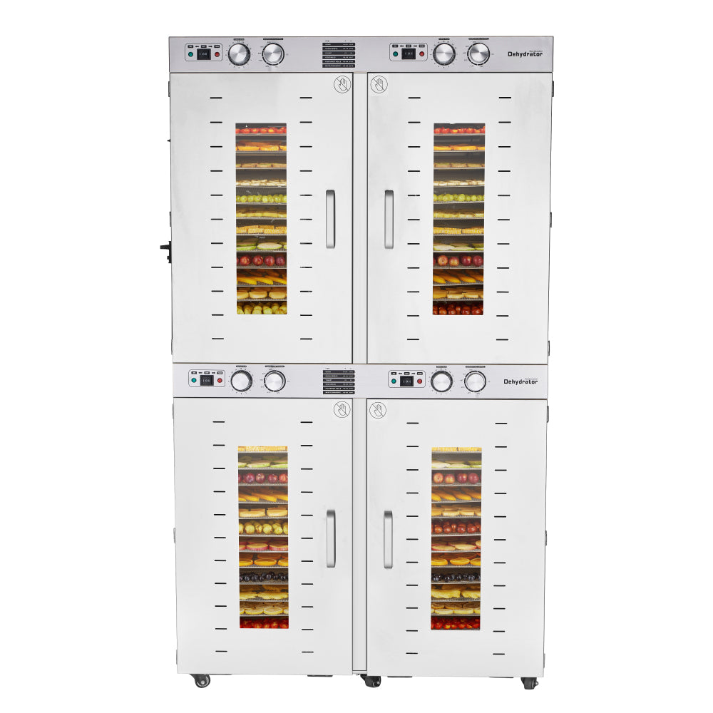 Commercial Food Dehydrator Machine 88 Trays, 150FT² Large Commercial Dehydrator, 7400W No Plug Industrial Meat Dryer, 120V Singlecord Use Beef Jerky Maker Food-Dryer（Truck Delivery）