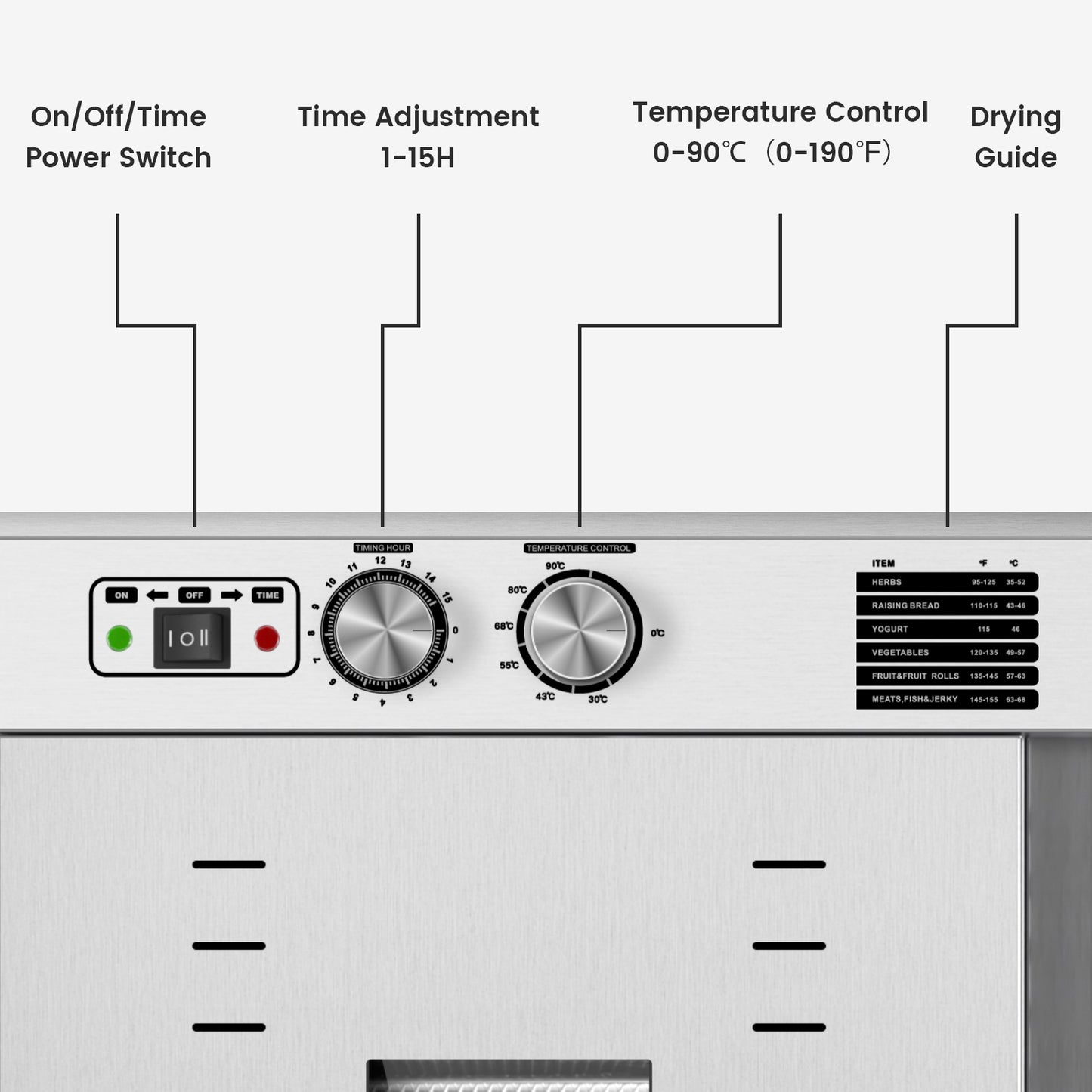 Industrial Food Dehydrator Machine 44 Trays, 75FT² Large Industrial Dehydrator, 4000W Commercial Meat Dryer, 220V Singlecord Use Beef Jerky Maker Food-Dryer （Truck Delivery）